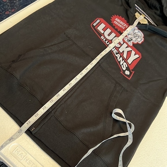 Lucky Brand Boy’s Black Graphic Front Hoodie Size Large NWT - Picture 7 of 10